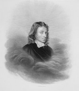 Sanatçı tarafından oyulmuş John Milton (1608-74) portresi by Alexandre Vincent Sixdeniers